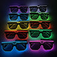 Luminous glasses Mosaic trampoline luminous LED sunglasses KTV bar concert Christmas party atmosphere props