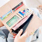 Fashion Women Wallet Long Design High Capacity Tri-Fold Card Holder Female PU Leather Ladies Purses Long Wallet