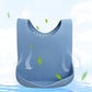 1 Pc Large Waterproof Anti-oil Adult Mealtime Silicone Bib Clothes Clothing Protector Senior Citizen Aid Apron LightBlue