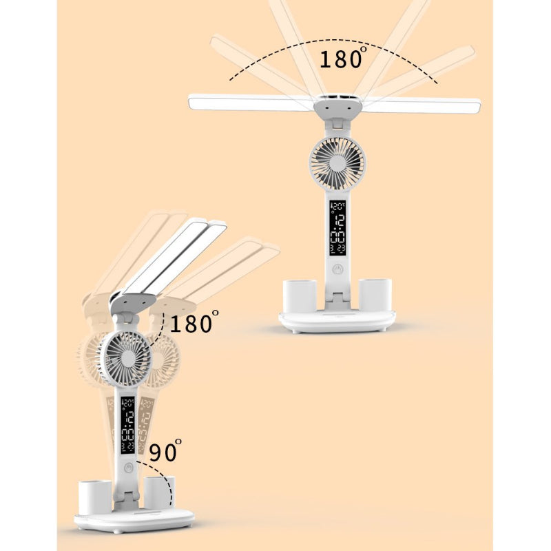 LED Smart Digital Display Touch Screen Desk Lamp Dimming Color Adjustment Anti-blue Light No Flicker For Study Student Bedroom Research Lamp Desk Lamp Rechargeable Reading Lamp