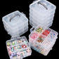 PP Material Plastic Transparent Compartment Storage Box For DIY Jewelry Making Bracelet Ring DIY Charm Accessories