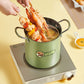 Deep Fryer Pot Easy to Clean with Basket Japanese Frying Pot for Camping Home Party Restaurant Dried