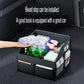 Car Trunk Leather Storage Box Rear Trunk Multipurpose Organizer Car Boot Foldable Box Car Accessories