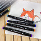 168 Colors Double-headed Marker Pens Set Oily Alcohol/Water-based Master for Children's Gift Painting Washable Student Art Supplies Stationery Back to School
