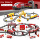 Train Set for Toddlers 92 Pcs Train Toys for Kids Ages 2-8 Electric Trains Set with Tracks (Magnetic Connection) railcar
