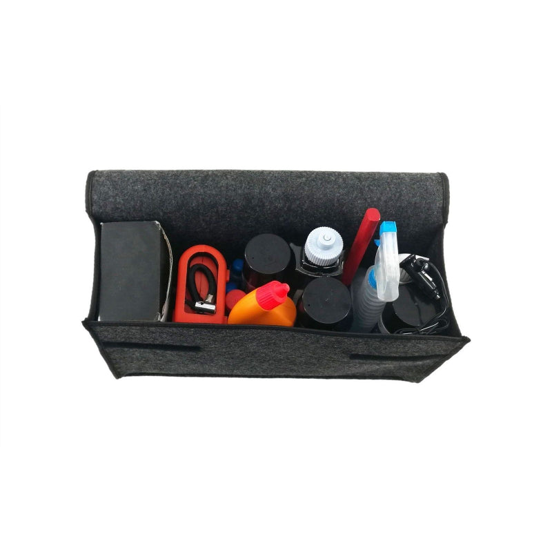 Large Grey Anti Slip Car Trunk Compartment Boot Storage Organizer Case No Installation Tools Car Accessories Bag