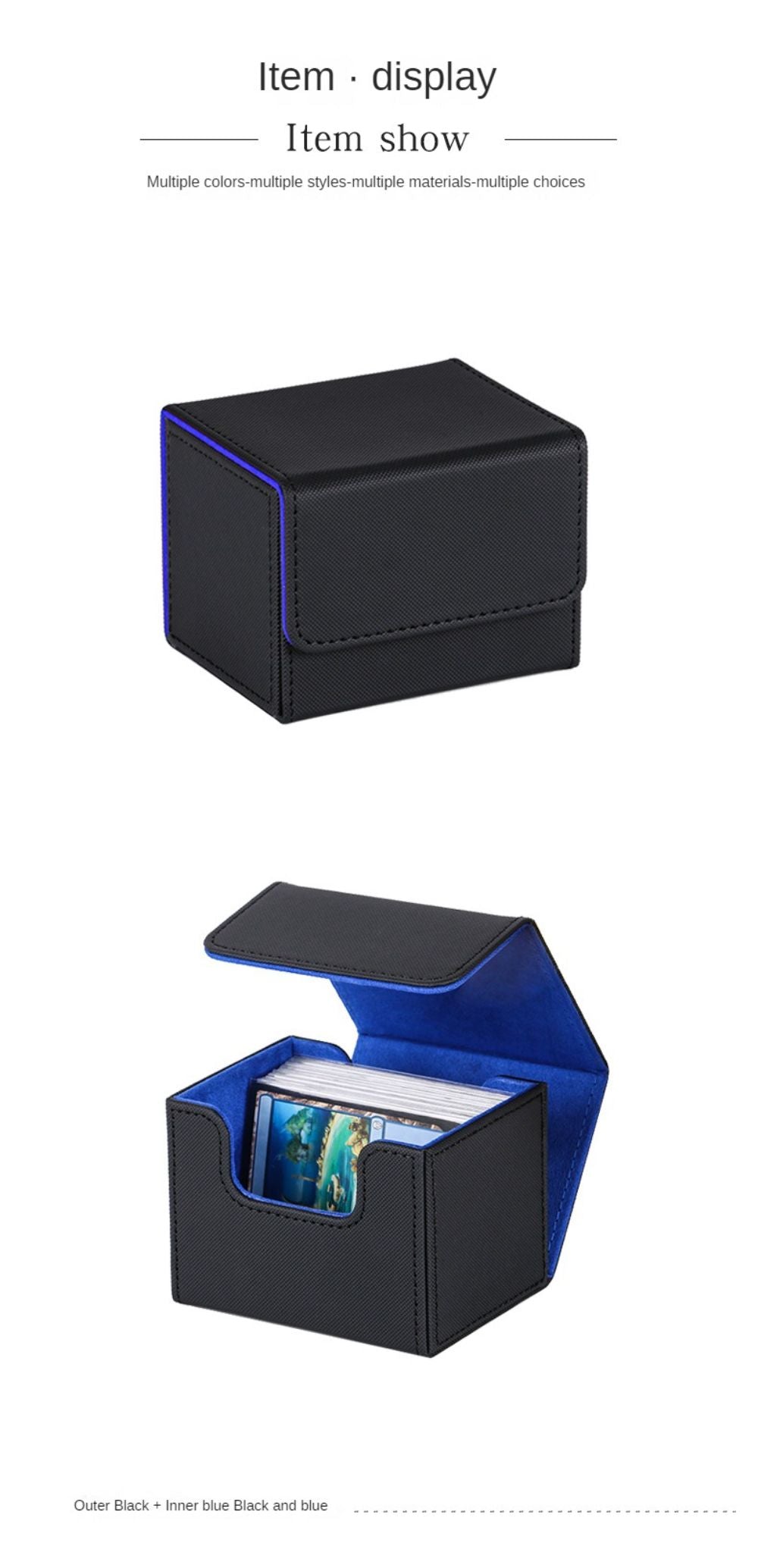 Trading Card Deck Box, Storage Organizer Holder Durable for MTG Card Tcg Perfect Storage Premium Quality