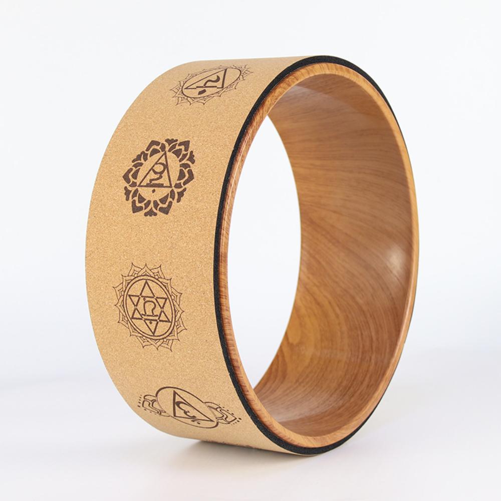 Wooden Yoga Wheel Circles Soft Wood Made Professional Pilates Yoga Wheel for Body Building ABS Workout Gym Home Training