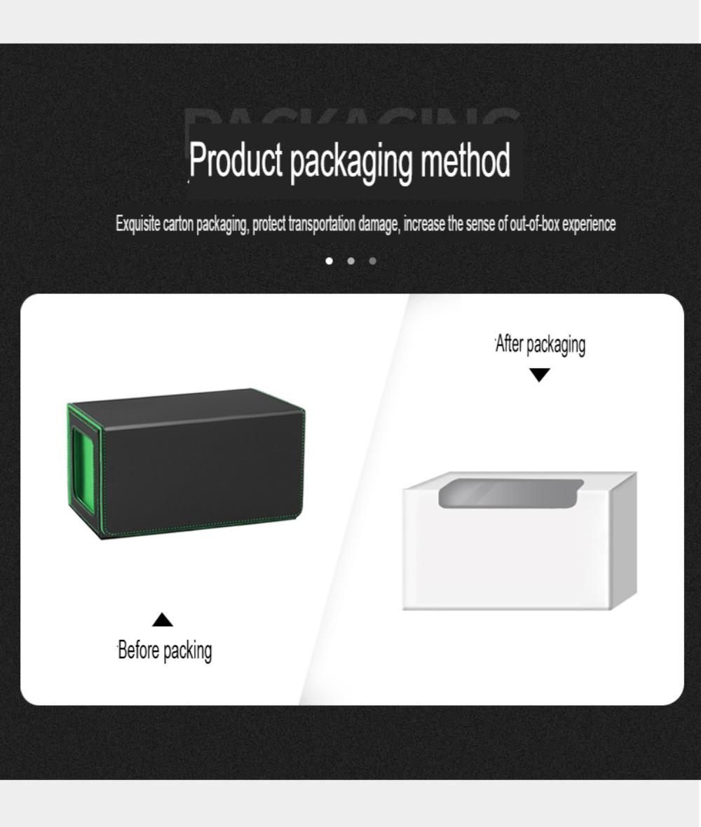 Double Deck Box Magnetic Closure Card Deck Box Large Capacity Card Storage Box Deck Box Strong Magnet Card Deck Case