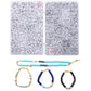 1BOX 26 Letter Acrylic Beads Heart & Cube Alphabet Digital Loose Spacer Beads For Jewelry Making Handmade DIY Bracelet