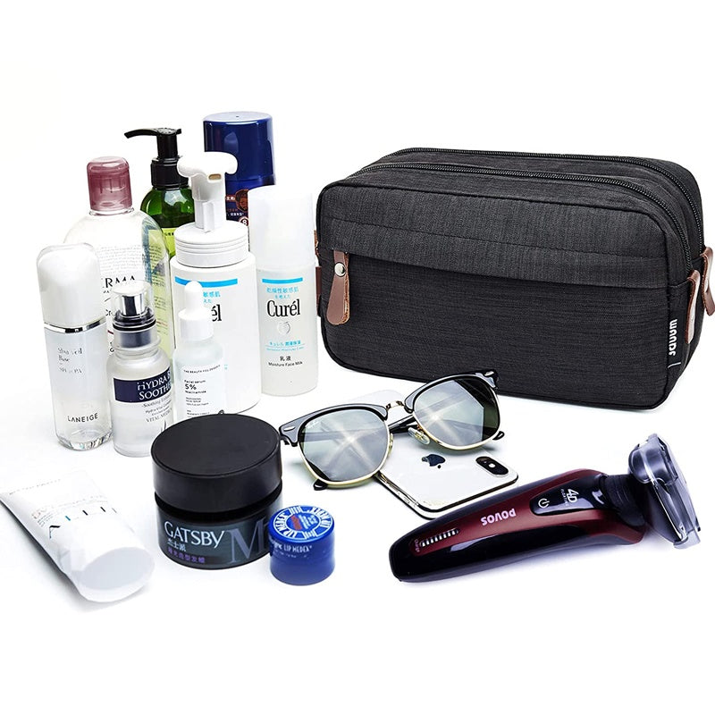 Toiletry Bag Large Capacity Waterproof Nylon Dopp Kit Lightweight Shaving Bag for Men and Women Side Handle Organizer