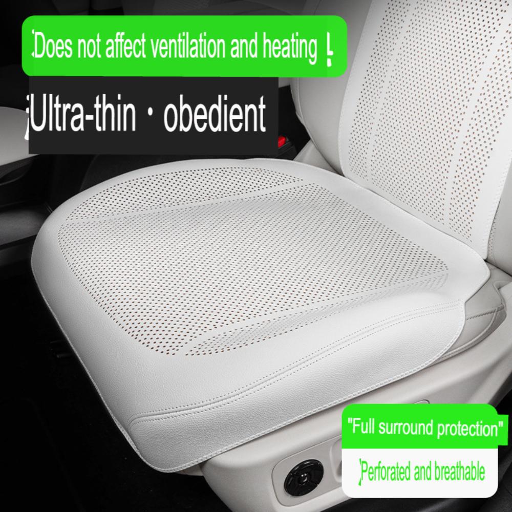 Breathable Nappa Leather Car Seat Covers Full Set Universal Four Seasons Car Seat Protectors Seats Accessories Car Seat