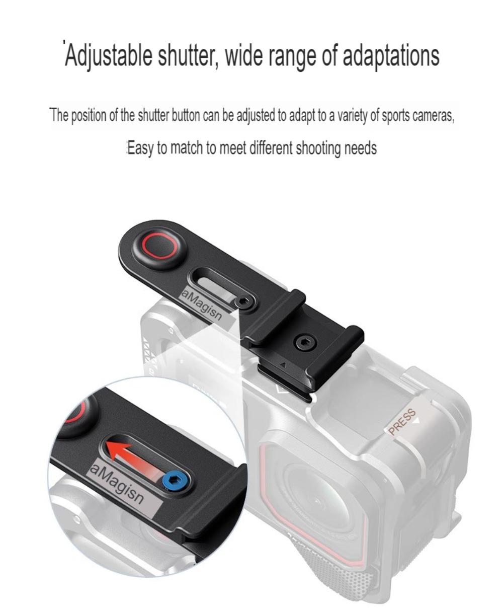 Xplorer Street Photography Grip for Insta360 GO Ultra Lightweight Handle with 1/4" Thread & Anti-Slip Design GO Ultra