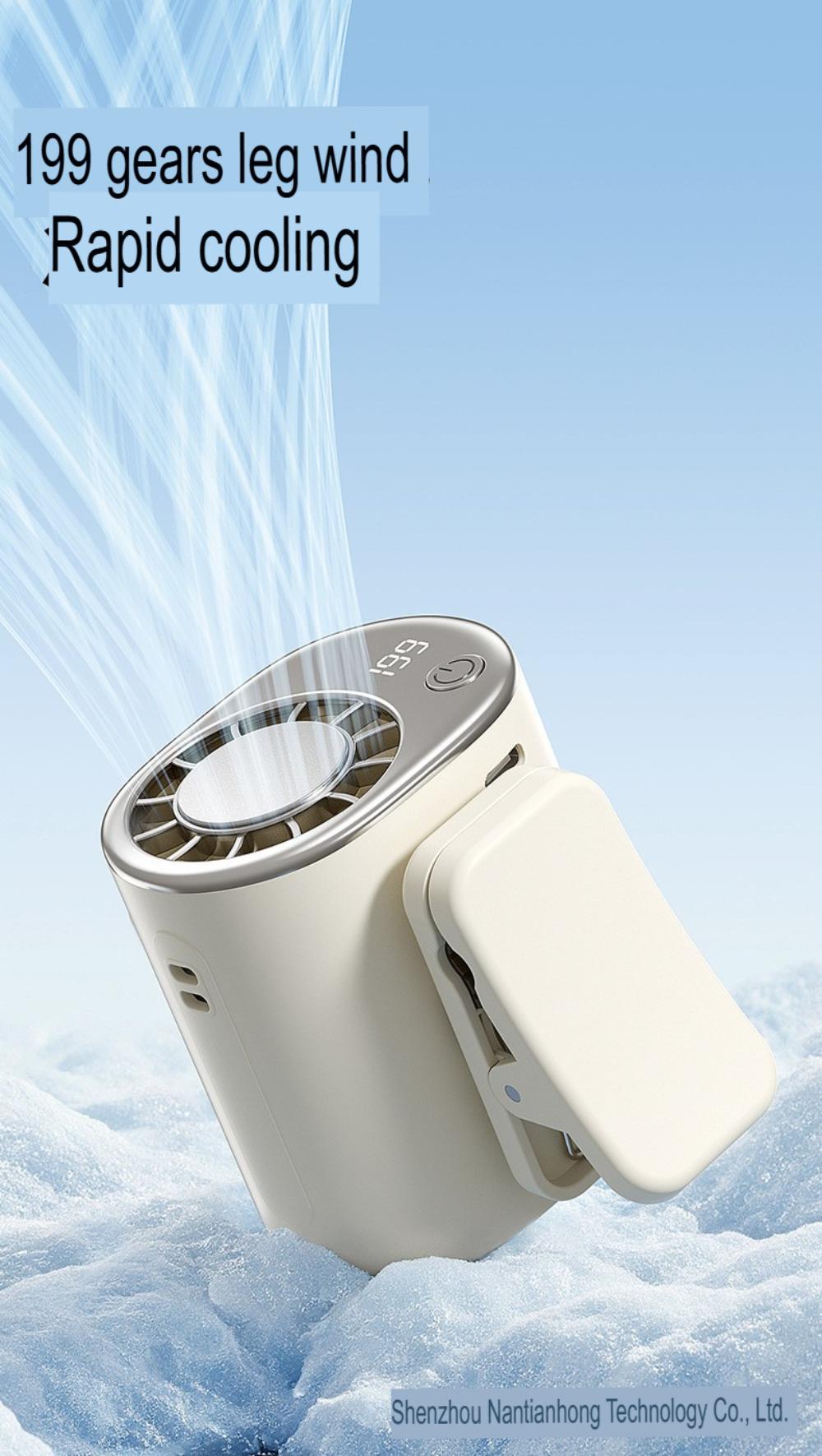 2026 Ice Cooling High Speed Clip Fan Portable Umbrella Fan Strong Wind Used for Outdoor Travel Portable