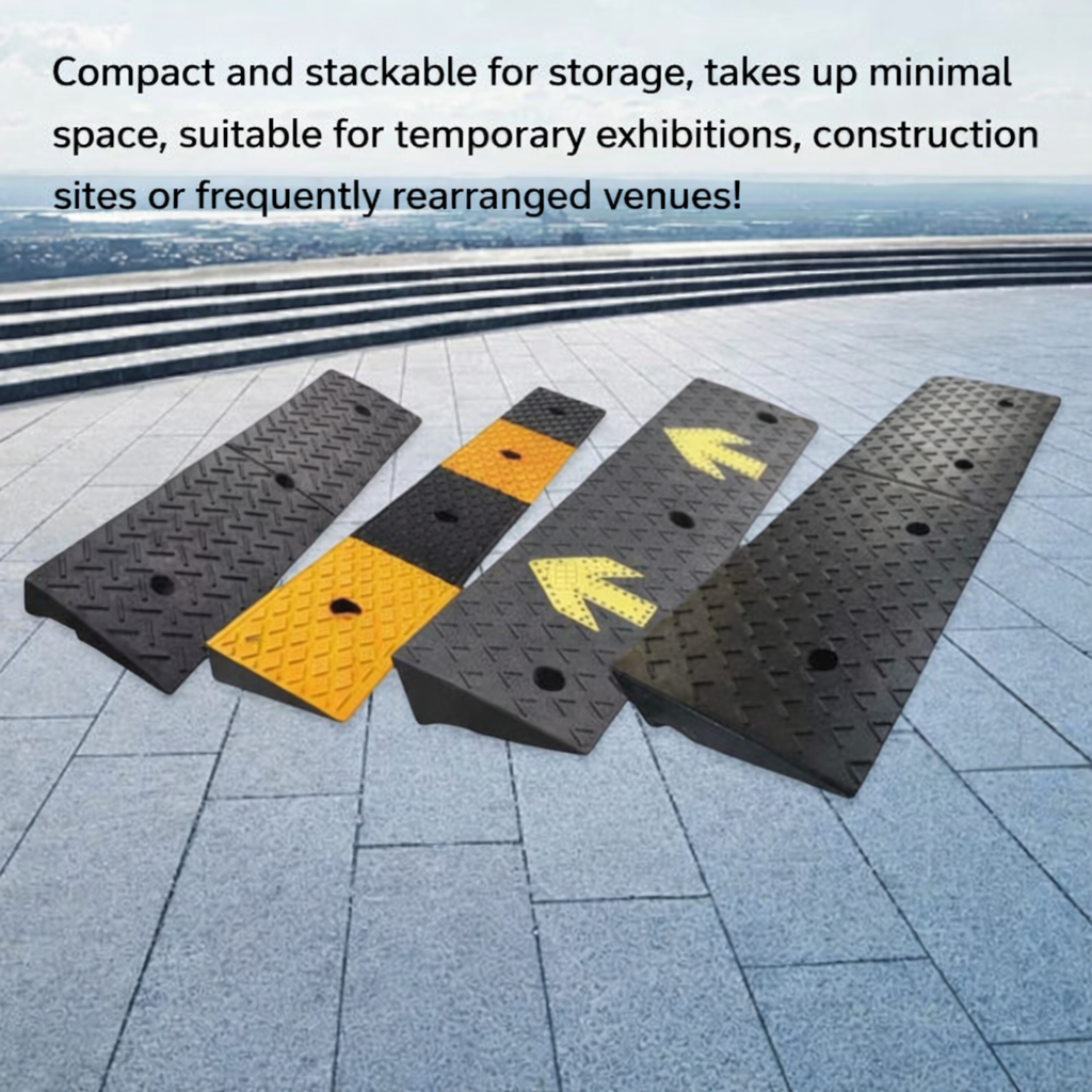 Thickened Step Mat Uphill Mat Road Slope Curb Doorway Mat Car Ramp Rubber Climbing Speed Bump