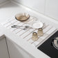 Diatomite Dish Drying Mat - Super Absorbent Foldable Kitchen & Bath Mat, Non-Slip Quick Dry Stone Table Decor for Dishes