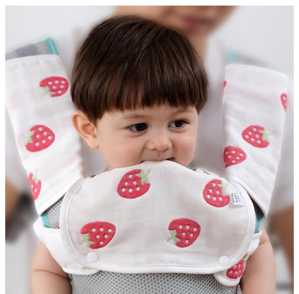 Baby Waist Stool Drool Bib Newborn Infants Teething Soft Cotton Pad Saliva Towel Multi-Function Baby Strap Dinner