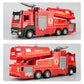 Kids Alloy Fire Truck Toy with Water Spray, Ladder Rescue Engineering Truck, Sprinkler Fire Engine Vehicle for Boys Gifts & Pretend Play