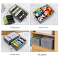 Clothing Storage Boxes Polyester Fabric Clear Storage Baskets Containers Underwear Socks Storage Box Clothes Toys Books