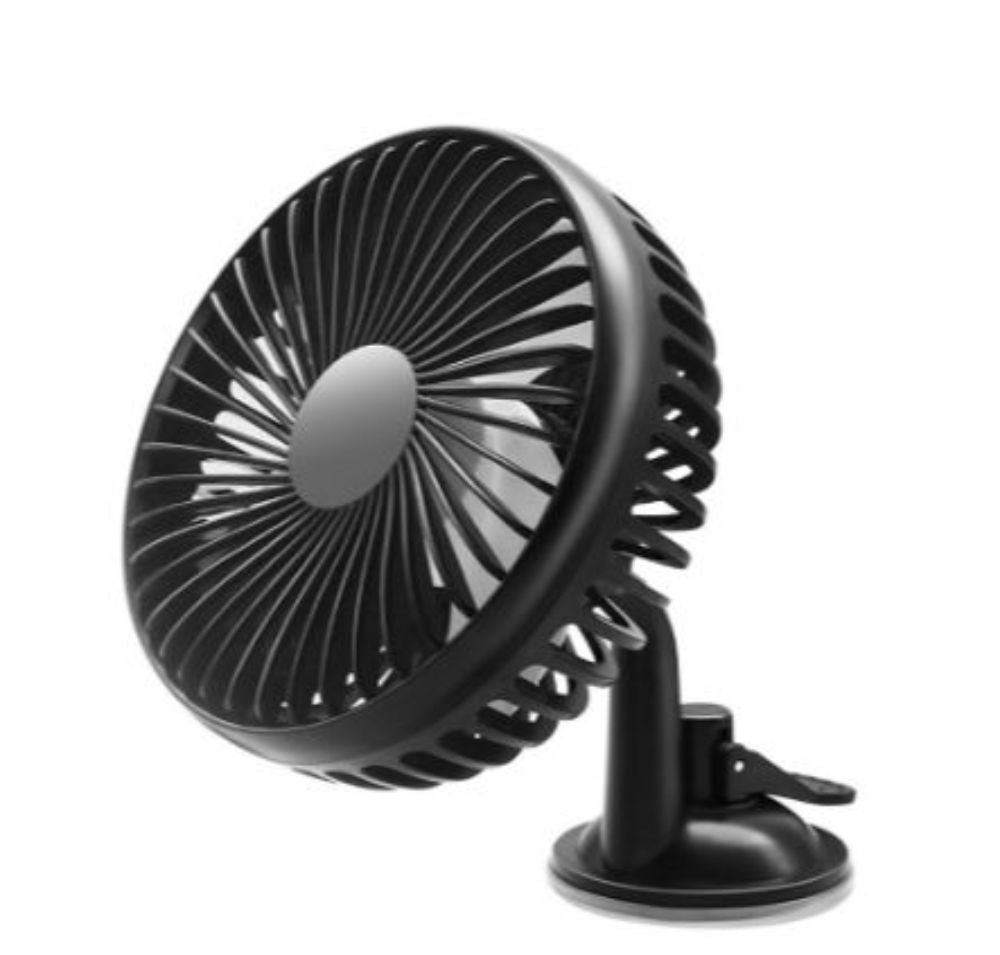 5.5 Inch 3 Speed USB fan mini fan suction cup single head car fan 12V24V universal large wind 360 rotating fan