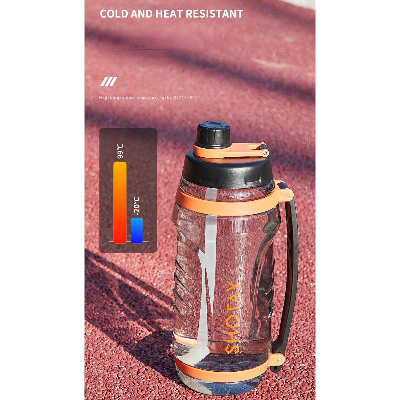 2500ml Large Capacity Water Bottle Gym Fitness Drinking Bottle Outdoor Camping Climbing Hiking Bottles