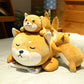 Soft down cotton shiba inu dog doll cute plush toy new cartoon sleeping pillow super soft dog plush toy comfortable