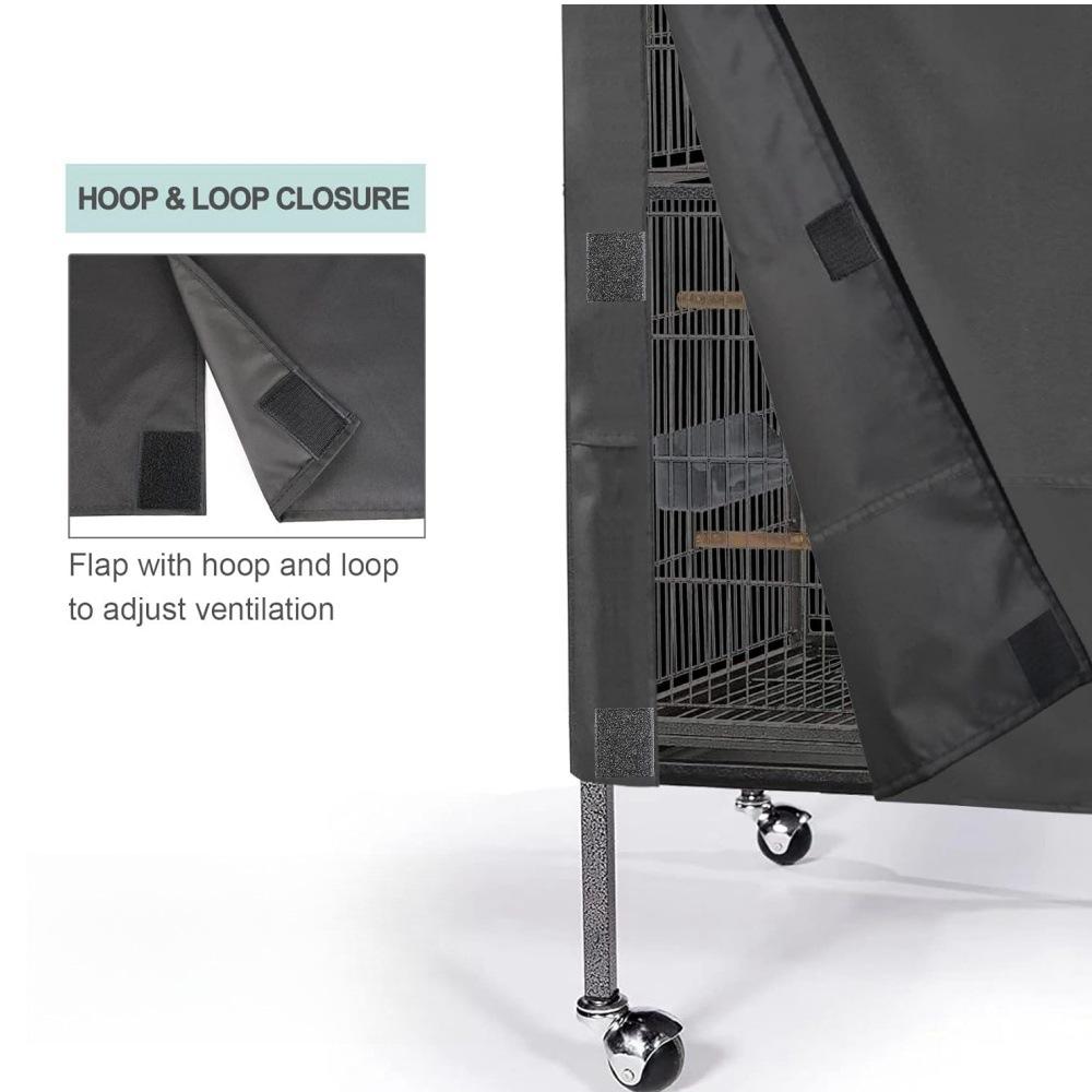 Pet Cage Cover Bird Cage Covers for Night Waterproof Dustproof Oxford Cloth Cage Cover Protective Bird Cage Two Handle