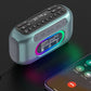 Mini Portable FM Radio Outdoor Heavy Bass Bluetooth Speaker Recorder with LED Display Wireless Handsfree TF USB MP3 Music Player