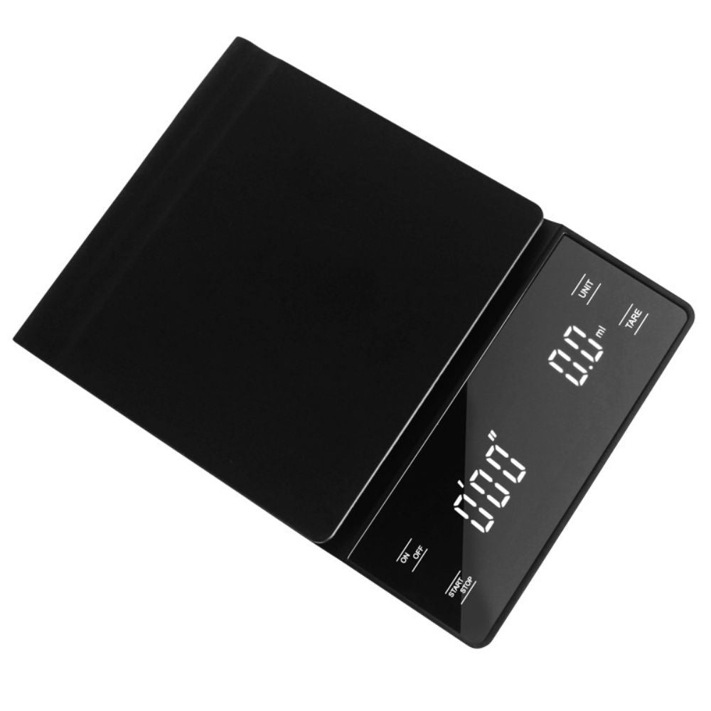 Rechargeable Coffee Scale LCD Display Kitchen Scales Electronic Scale with Timer 3kg/0.1g High Precision Pour Over Drip