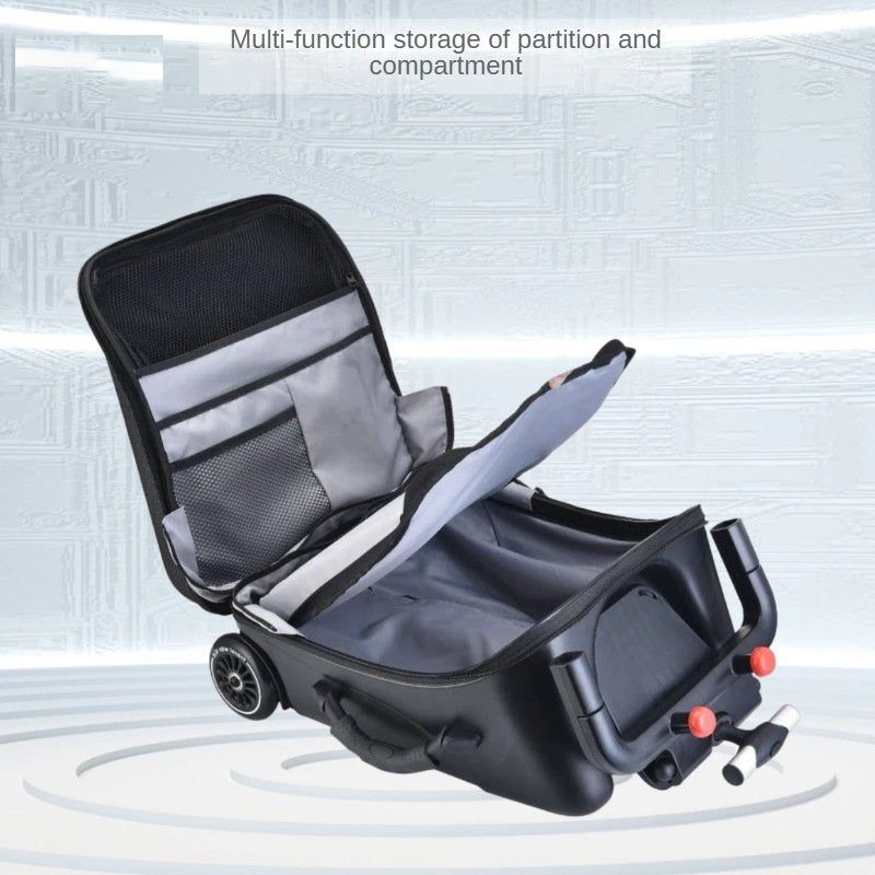 Luggage Suitcase Foldable Trolley Kids Luggage Baby Stroller 20-inch Travel Bag Wheels Children's Seat Ride-on Portable Cabin Stroller Travel Box