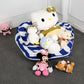 Multifunctional Stuffed Animal Storage Bean Bags Plush Animals Toys Organizer Canvas Bean Bag Organizer