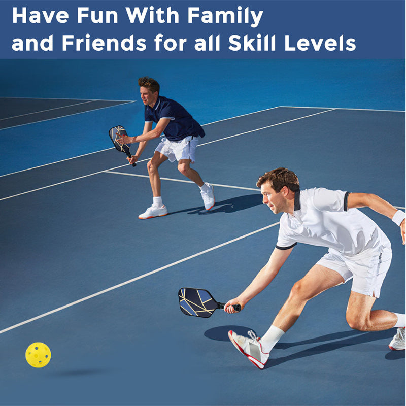 Pickleball Paddles Set-Graphite Carbon Fiber Usapa Approved Lightweight Racquets Set Indoor and Outdoor Exercise For All Ages