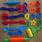 23PCS DIY Slime Plasticine Mold Modeling Clay Kit Slime Plastic Play Dough Tools Set Cutters Moulds Toy For Children Kid Gift