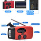 Multifunctional Hand Crank Dynamo Emergency Radio Portable Solar Powered AM/FM/NOAA Weather Radio LED Flashlight