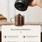 Portable Electric Burr Coffee Grinder, Small Electric Charging Mini Coffee Grinder with Multiple Grinding Settings
