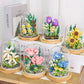 Immortal Rose Bouquet Building Blocks Toys Small Particles Assembled To Send Girls Girlfriends Series Creative Ornaments