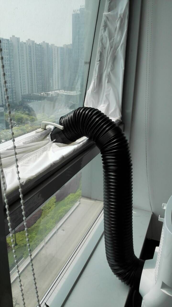 AirLock Portable Mobile Air Conditioner Soft Cloth Sealing Baffle Inside Window Frame Sealing Cloth