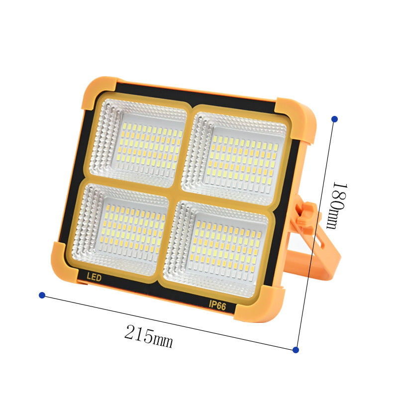 3000W Portable Solar Flood Light Emergency Lighting Outdoor Waterproof LED Camping Tent Light Rechargeable Spotlight Solar Light Work Light