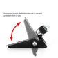 Black Metal Motorcycle Frame Foot Pegs Rests Pedals Step Stand Stepping Body Accessories Slim Comfortable Modification