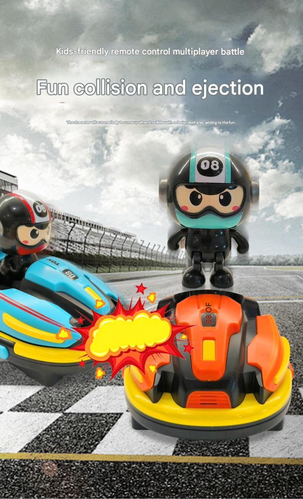 Remote Control Bumper Car Set for Kids - Go Kart Style, Ejection Feature, Fun Toy for Boys Children Toy