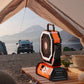 Camping Fan 20000mAh Rechargeable Outdoor Fan with LED Light Hook Remote Control Auto Oscillating