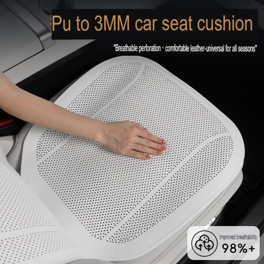 Breathable Nappa Leather Car Seat Covers Full Set Universal Four Seasons Car Seat Protectors Seats Accessories Car Seat