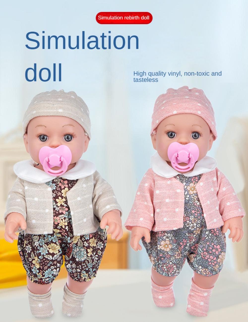 Reborn Baby Doll Birthday Gift For Girls Realistic Lifelike Children Dress Up Simulation Baby Doll Toy