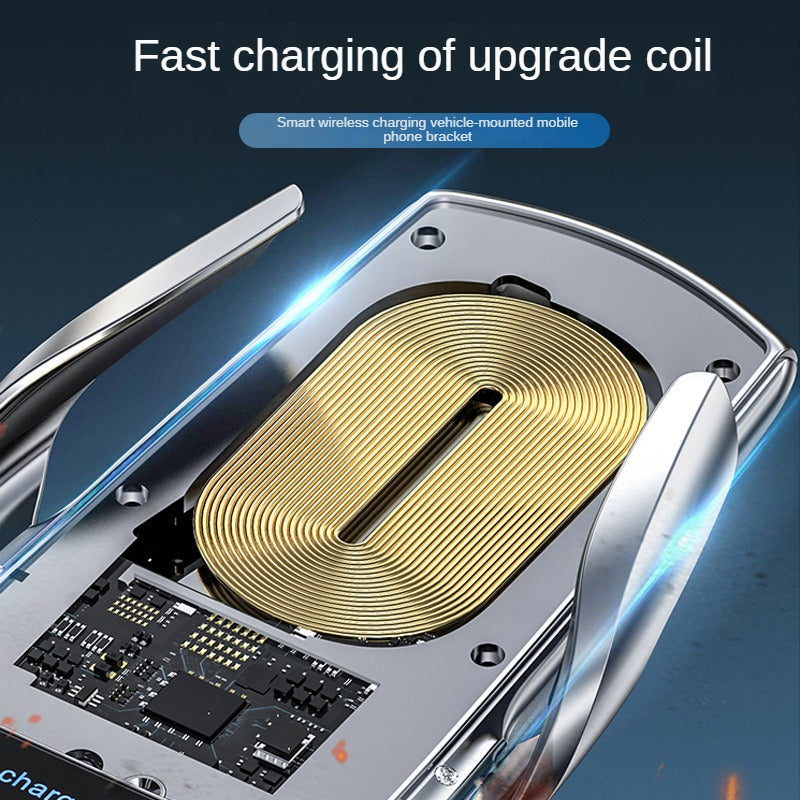 Auto Car Wireless Charger Qi Fast Charging Magnetic Car Phone Holder Dual Mode Wide Compatibility 360 Rotatable Charger