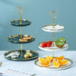 Luxury 3 Tier Ceramic Cake Stand Candy Snack Display Rack Party Three Layers Fruit Dish Nordic Dessert Table Multi-Layer