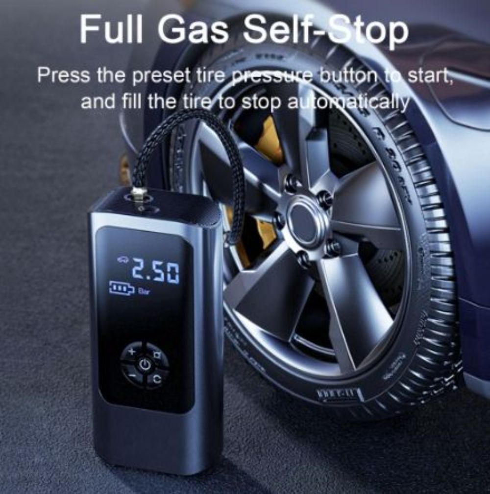 Portable Wireless Car Tyre Inflator Pump 150PSI 12V Digital Electric Ball Motorcycle Bicycle Tire Air Pump with LED Lamp