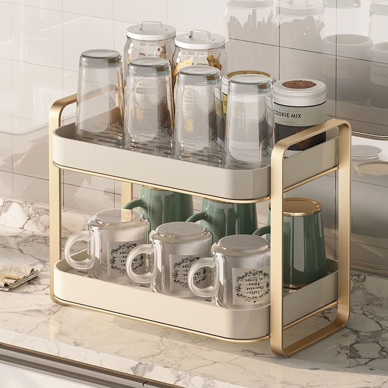 Cup Rack Shelf Water Cups Tea Cups Tea Set Glass Cups Storage Rack Desktop Multi-layer Tray Home Draining Box