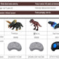 Infrared remote control electric toy dinosaur Triceratops, simulated animal model toy children's birthday gift
