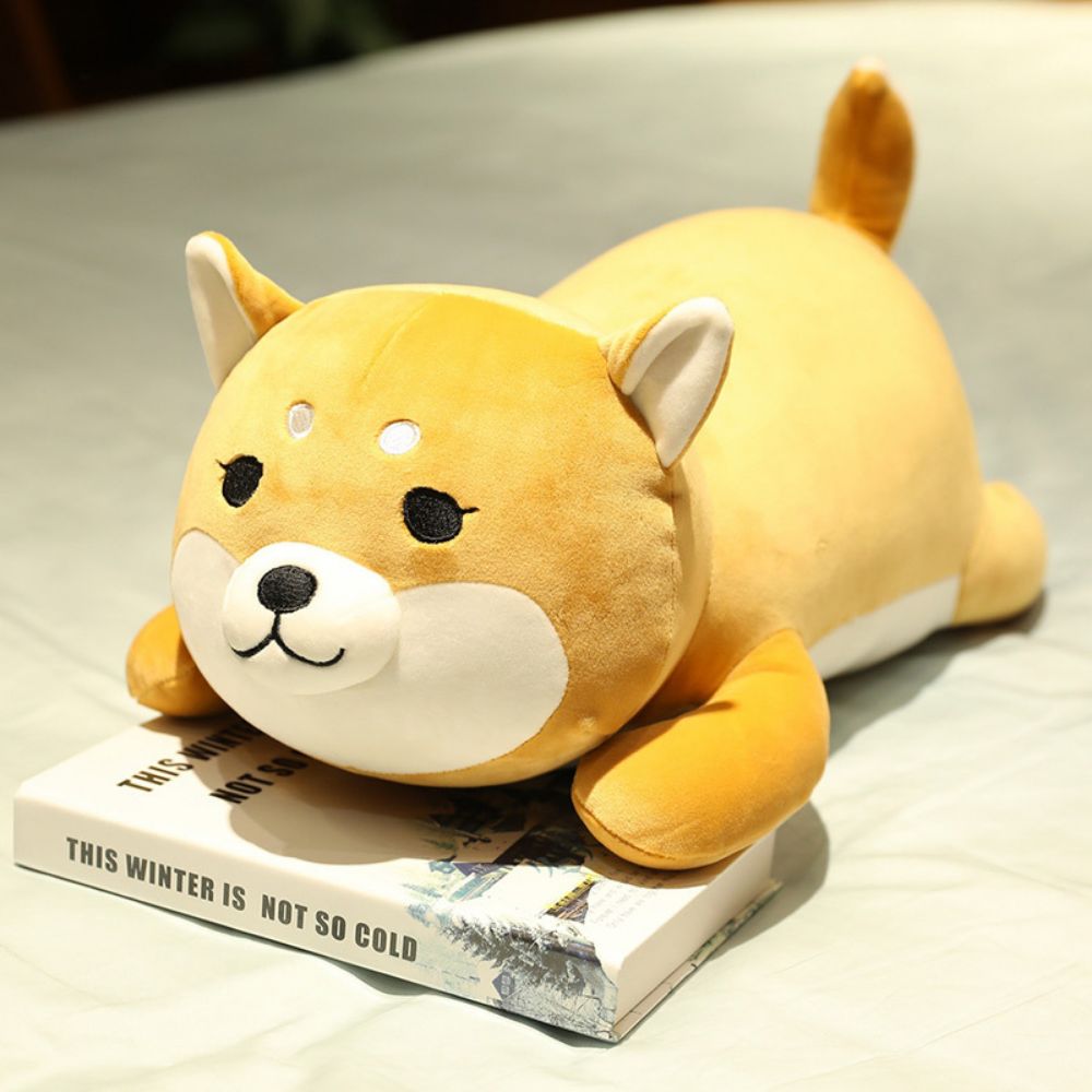 Soft down cotton shiba inu dog doll cute plush toy new cartoon sleeping pillow super soft dog plush toy comfortable