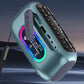 Mini Portable FM Radio Outdoor Heavy Bass Bluetooth Speaker Recorder with LED Display Wireless Handsfree TF USB MP3 Music Player